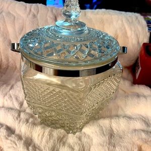 Vintage Diamond Cut Ice bucket